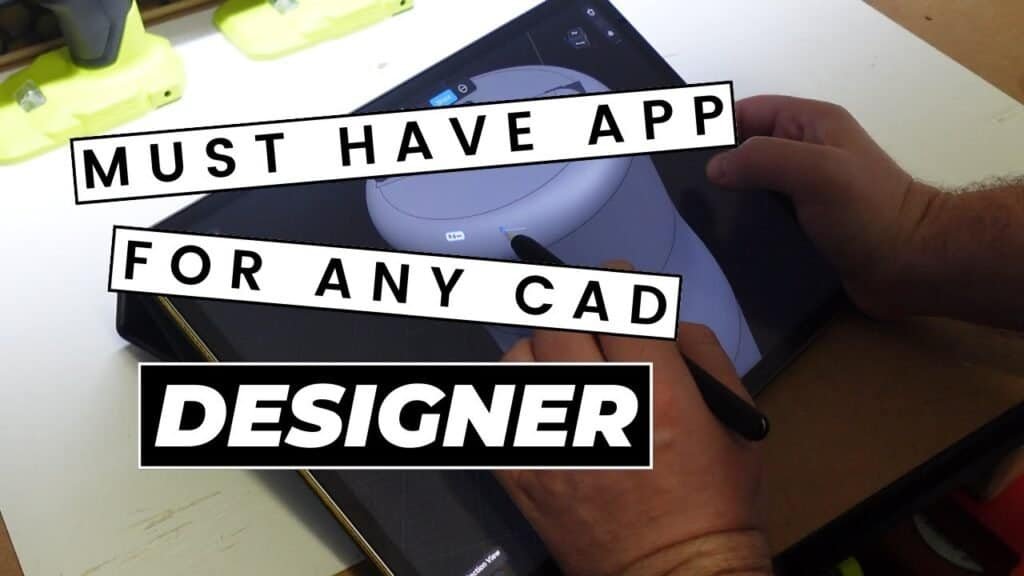 Shapr3D CAD modelling on an iPad with Apple Pencil