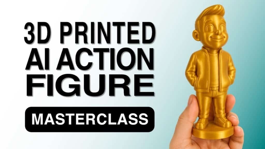 3D printed AI action figures made from photos