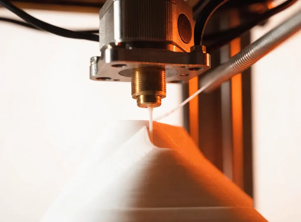 3D printer nozzle mid-print